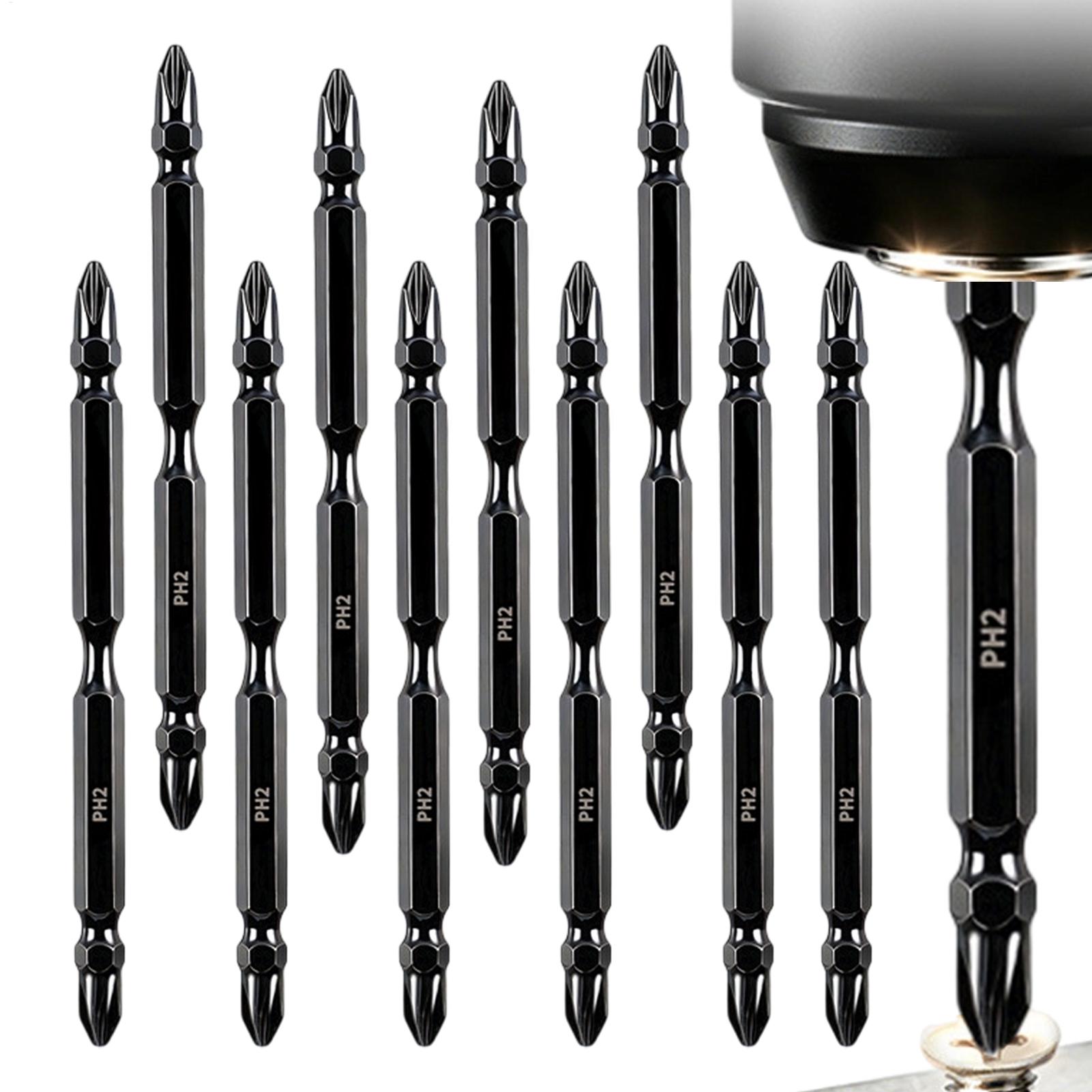 End Mill - مجموعة رؤوس مفكات براغي مزدوجة الأطراف،
