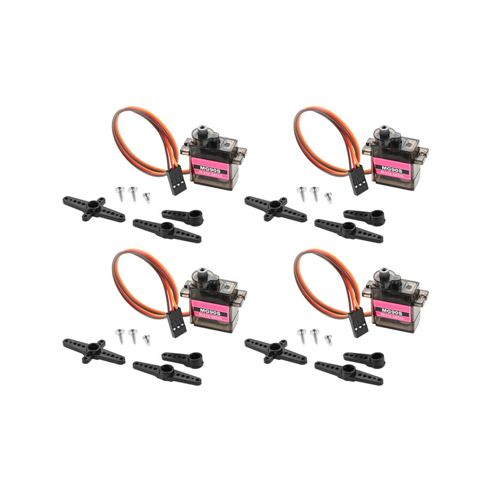 Servo 9G - 4 قطع محركات سيرفو صغيرة بتروس