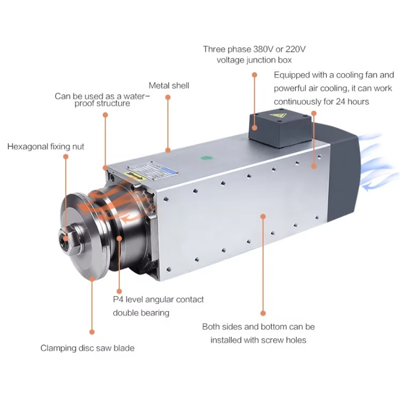 أداة آلة مغزل عالي السرعة، منش - مراجعة Spindle Motor وسعره