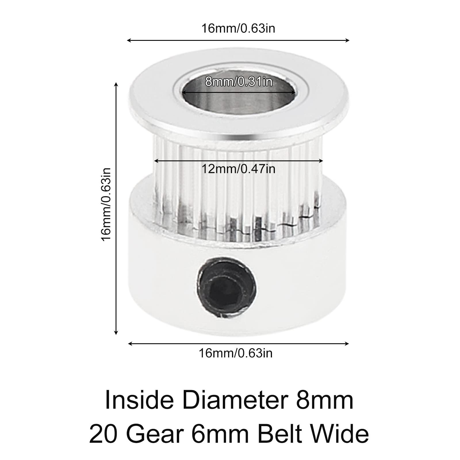 بكرة توقيت gt2 لطابعة ثلاثية ا - مراجعة Gt2 Pulley وسعره