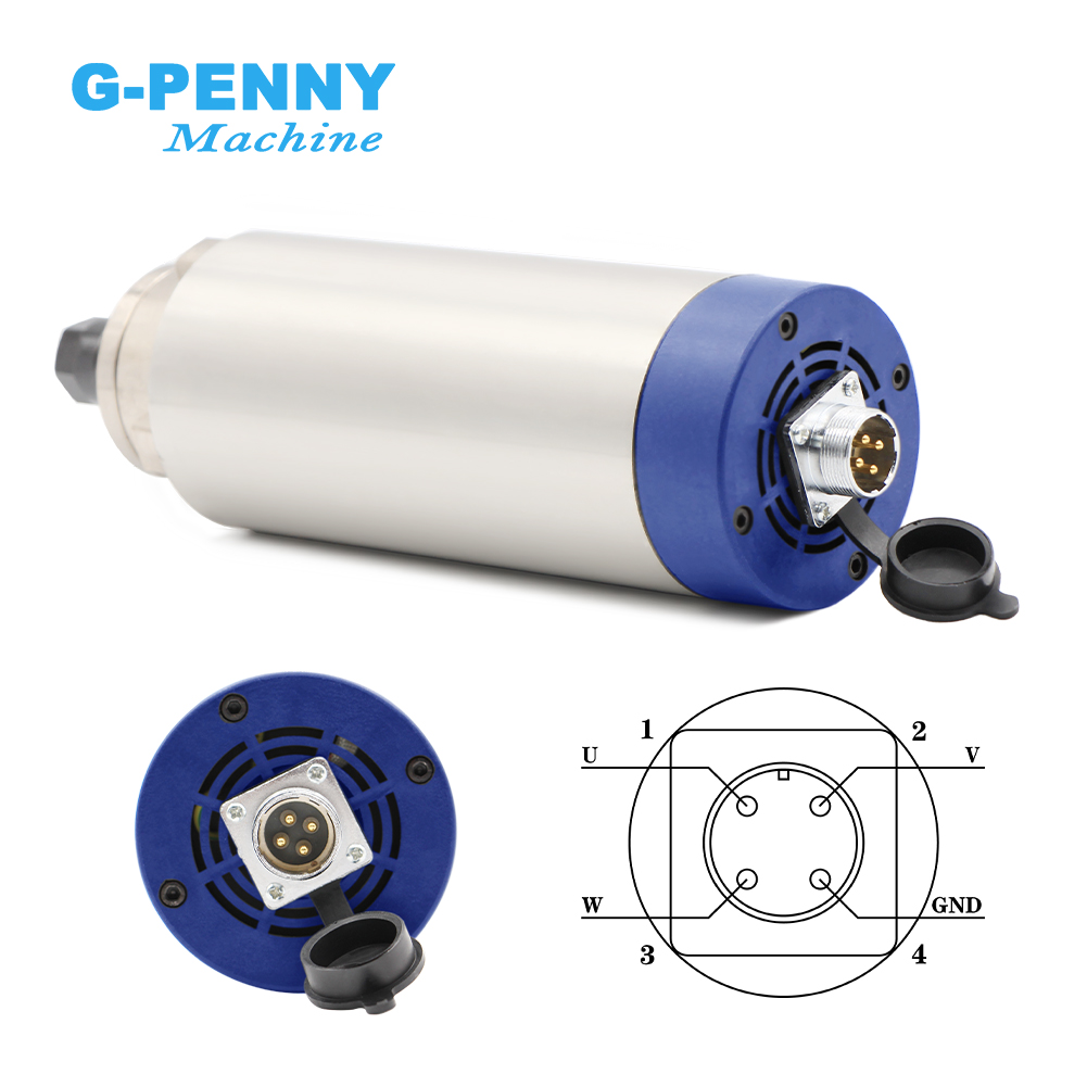 التخصيص Gpenny 1.5KW ER16 D80m - مراجعة Spindle Motor وسعره