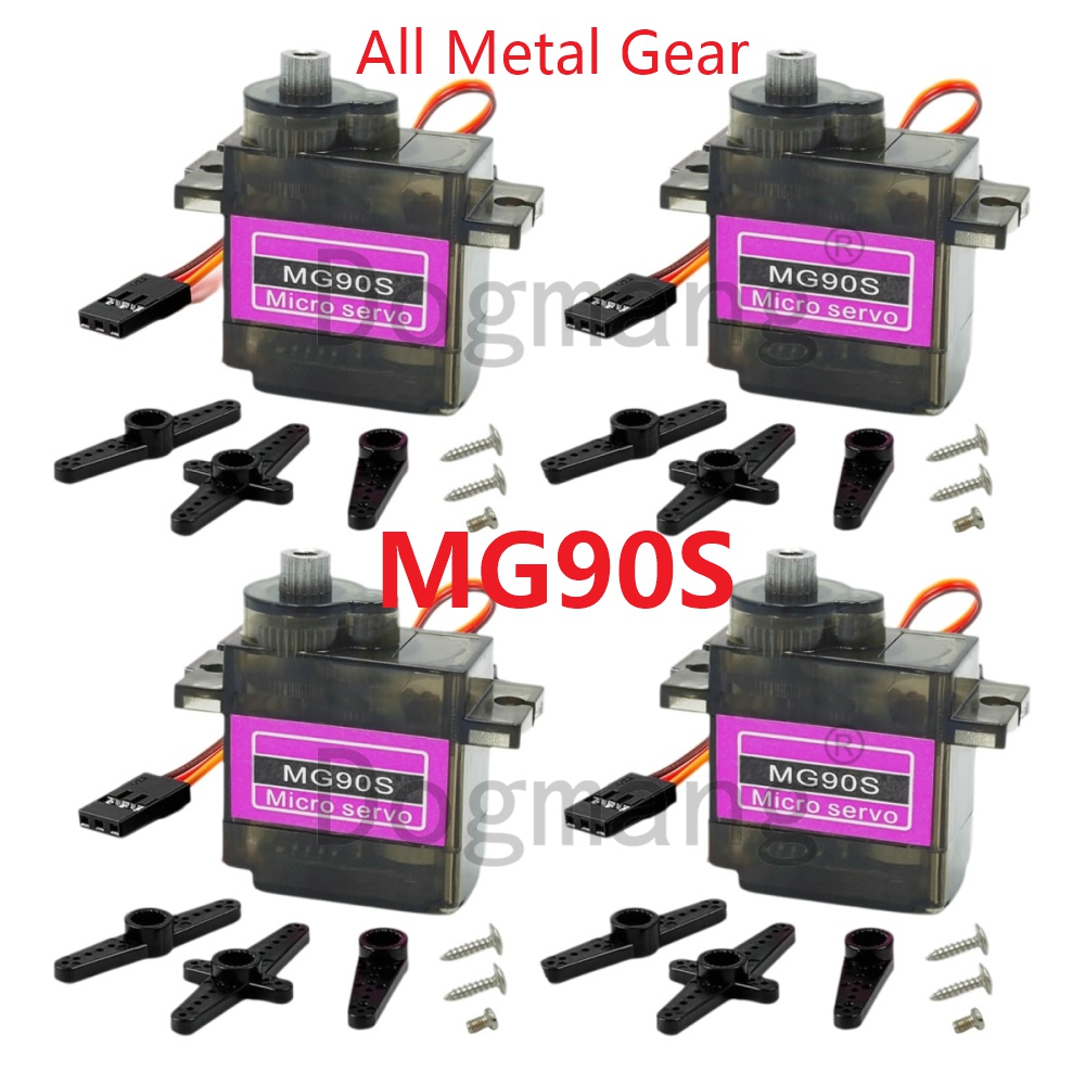 MG90S سيرفو 1/2/4/10/20/50 قطع - مراجعة Servo 9G وسعره