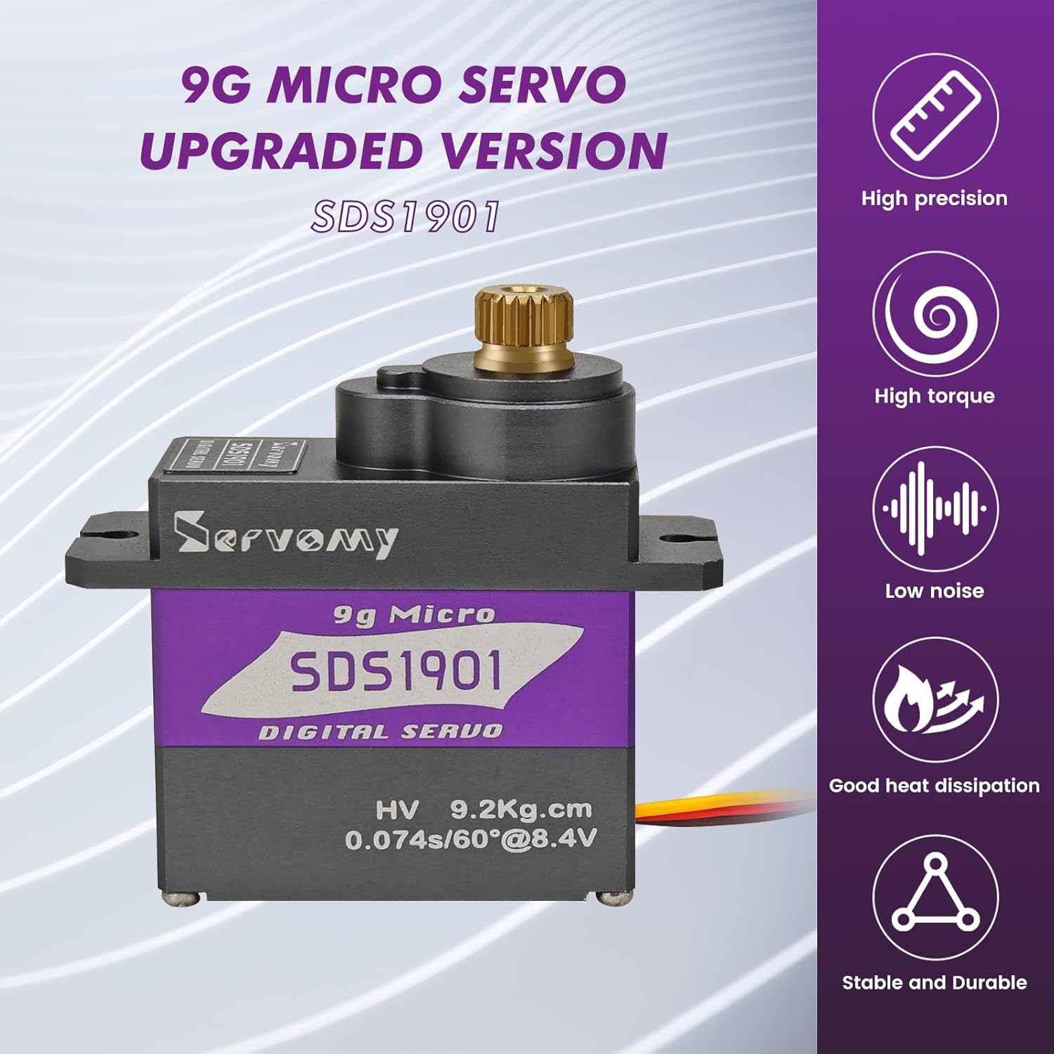 SERVOMY-SDS1901 Digital 9G Mic - مراجعة Servo 9G وسعره